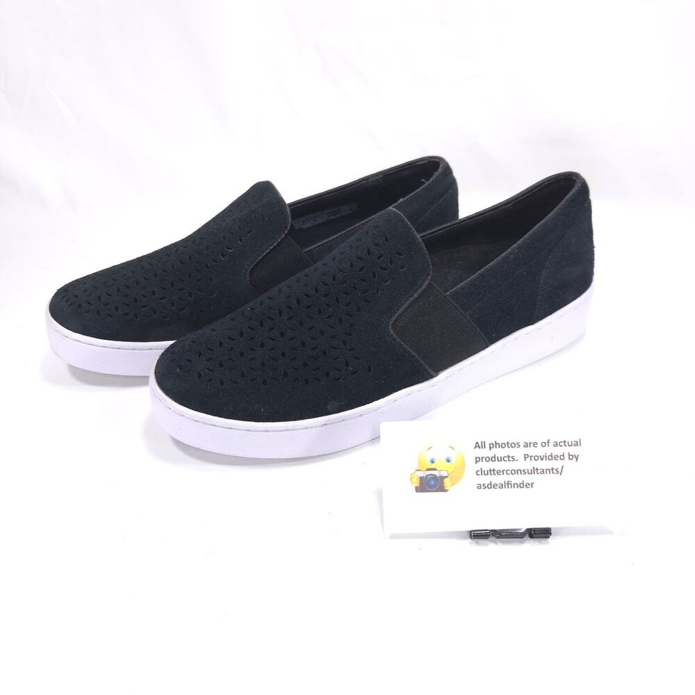 Vionic Kani Slip On Walking Loafer Shoe Womens Size 6.5 TVW5352 Black White
